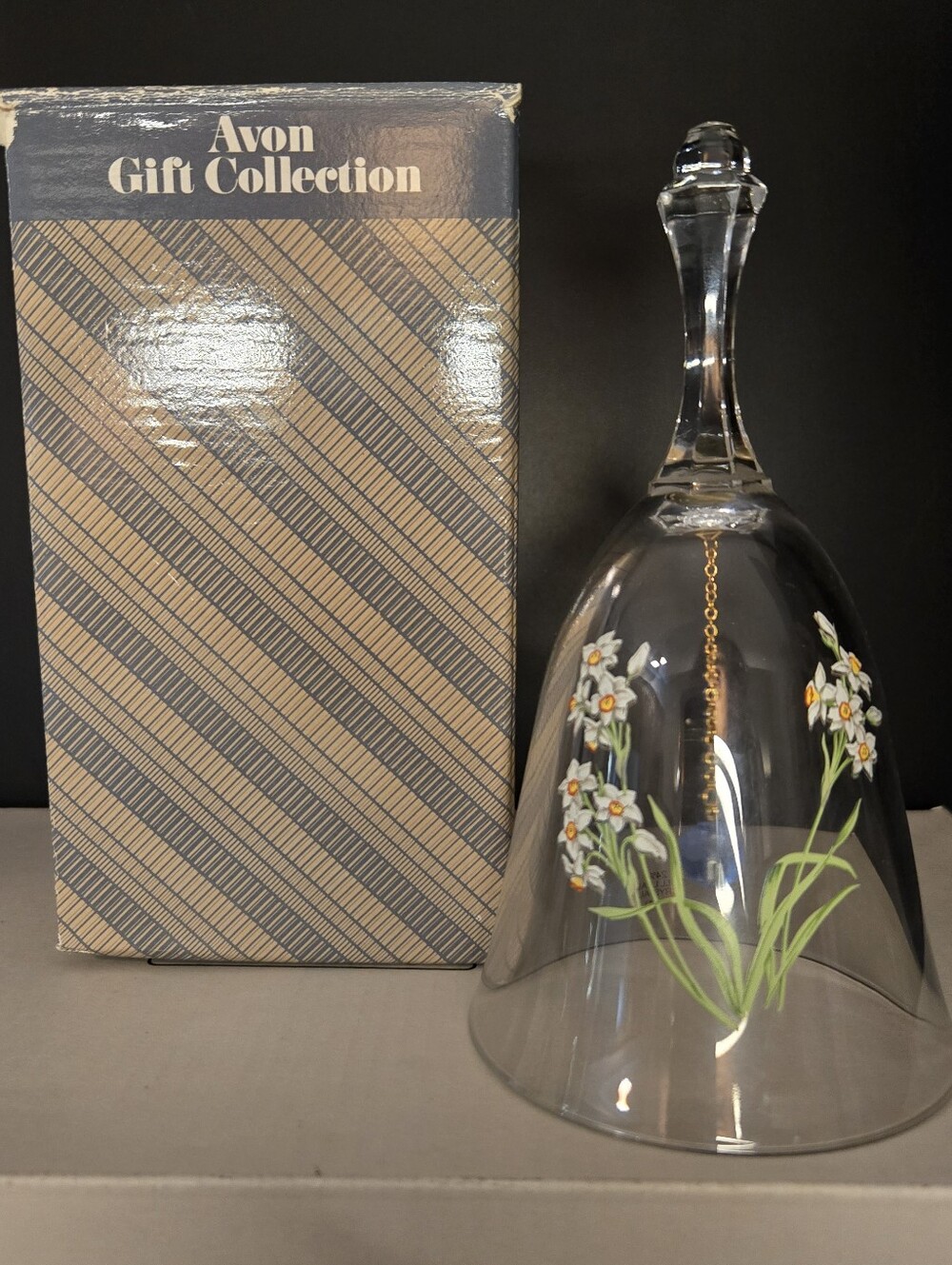 Vintage Avon Gift Collection December Birthday Month Lead Crystal Bell